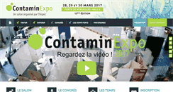 Desktop Screenshot of contaminexpo.fr