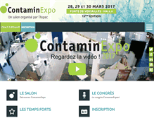 Tablet Screenshot of contaminexpo.fr